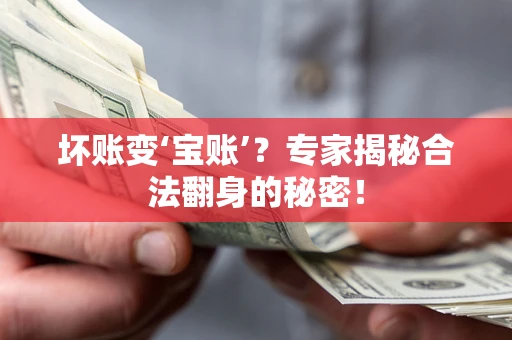 济南坏账变‘宝账’？专家揭秘合法翻身的秘密！