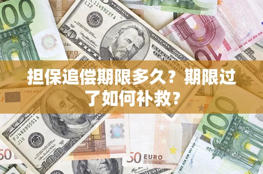 济南担保追偿期限多久？期限过了如何补救？