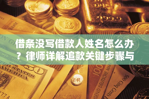 济南借条没写借款人姓名怎么办？律师详解追款关键步骤与证据链构建