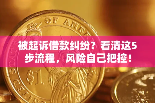 济南被起诉借款纠纷？看清这5步流程，风险自己把控！