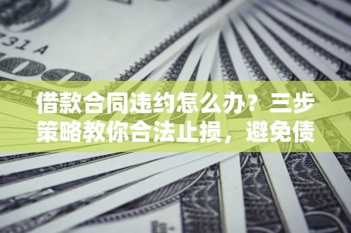 济南借款合同违约怎么办？三步策略教你合法止损，避免债务危机升级